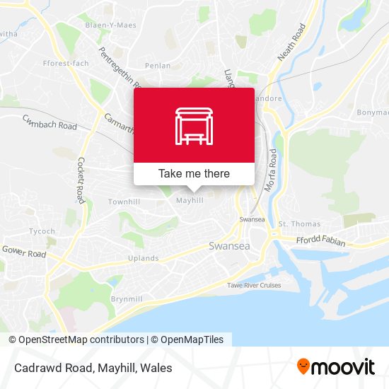 Cadrawd Road, Mayhill map