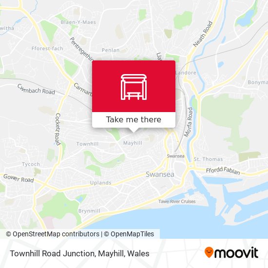 Townhill Road Junction, Mayhill map