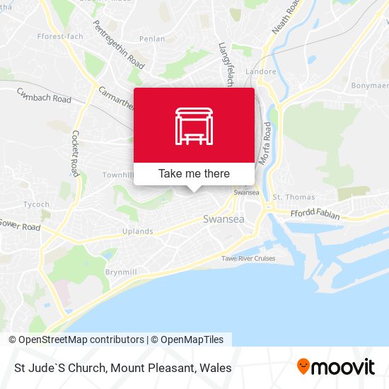 St Jude`S Church, Mount Pleasant map