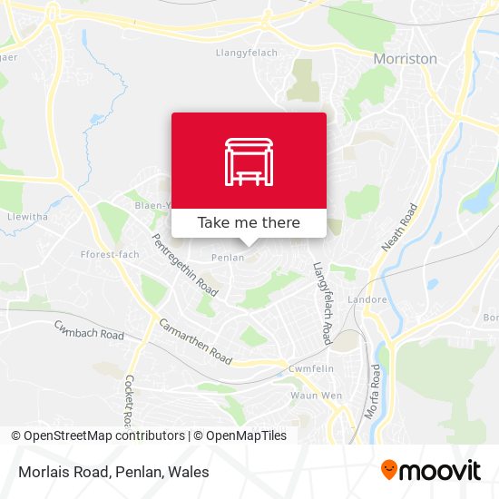 Morlais Road, Penlan map