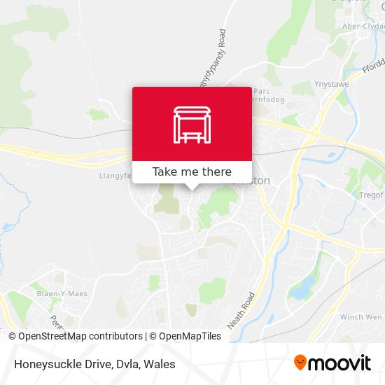 Honeysuckle Drive, Dvla map