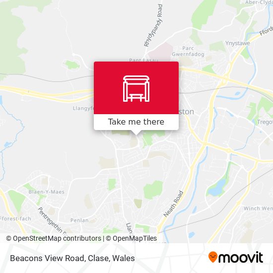 Beacons View Road, Clase map