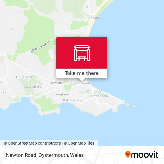 Newton Road, Oystermouth map