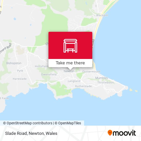Slade Road, Newton map
