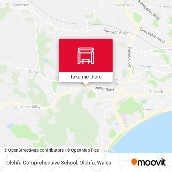 Olchfa Comprehensive School, Olchfa map
