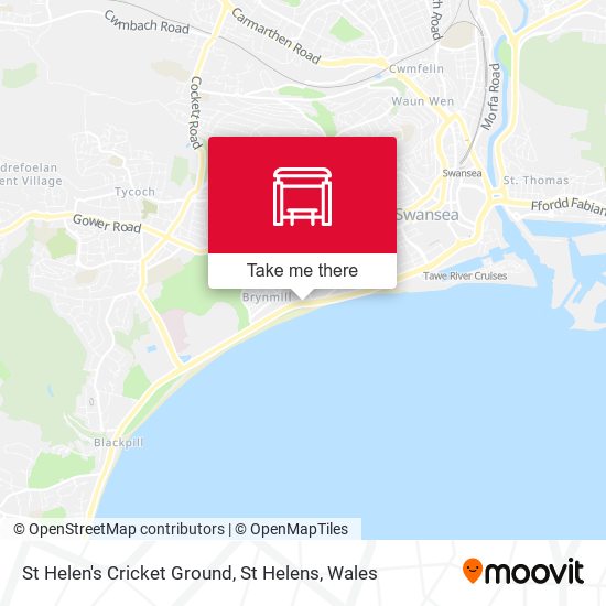 St Helen's Cricket Ground, St Helens map