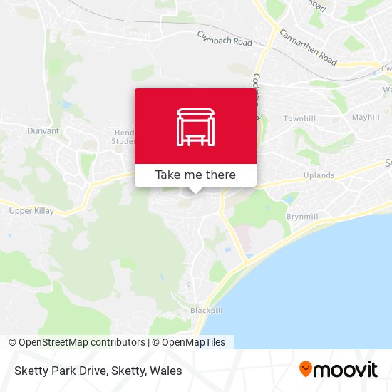 Sketty Park Drive, Sketty map