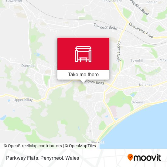 Parkway Flats, Penyrheol map