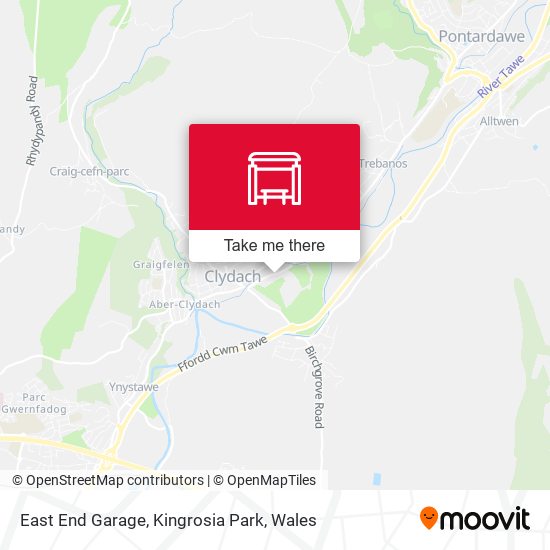 East End Garage, Kingrosia Park map