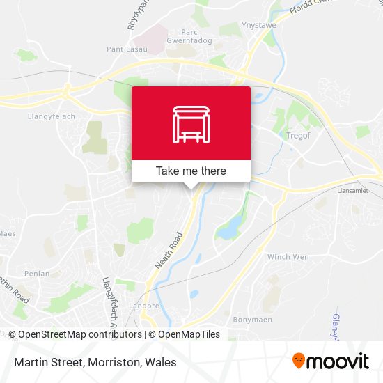 Martin Street, Morriston map