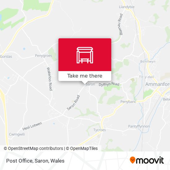 Post Office, Saron map