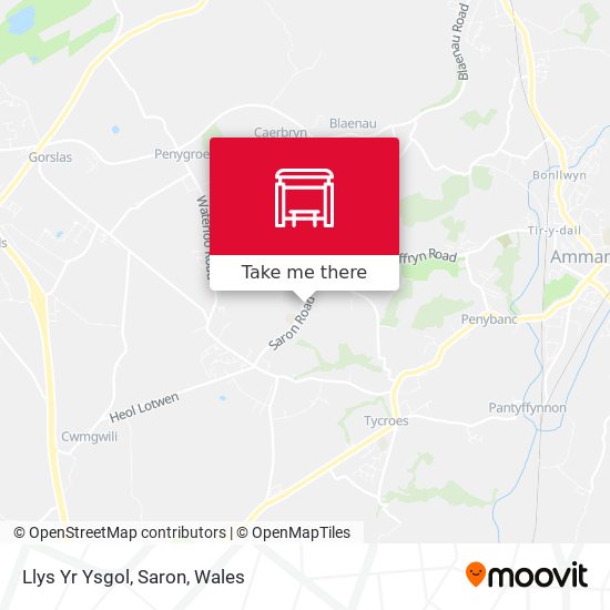 Llys Yr Ysgol, Saron map