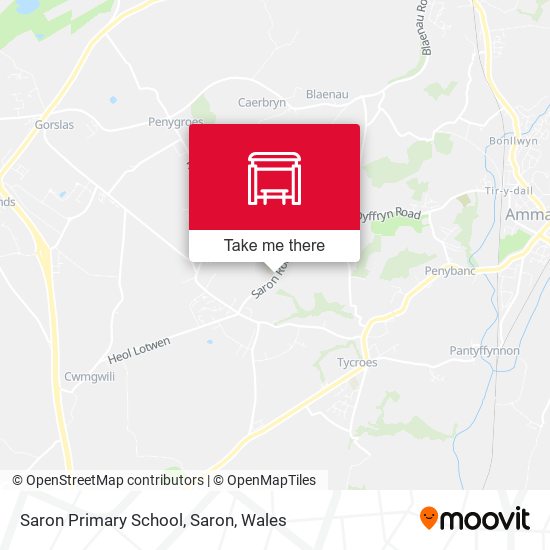 Saron Primary School, Saron map