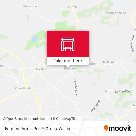 Farmers Arms, Pen-Y-Groes map