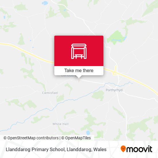 Llanddarog Primary School, Llanddarog map