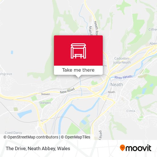 The Drive, Neath Abbey map