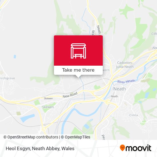 Heol Esgyn, Neath Abbey map