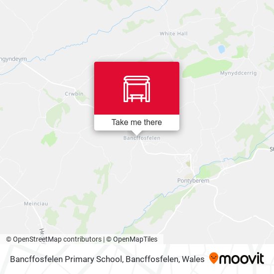 Bancffosfelen Primary School, Bancffosfelen map