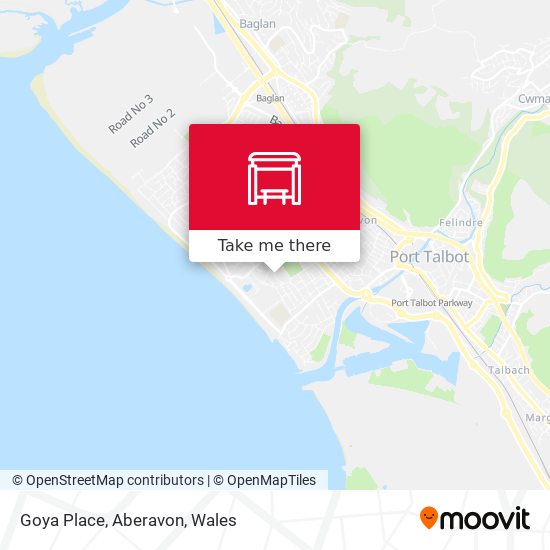 Goya Place, Aberavon map