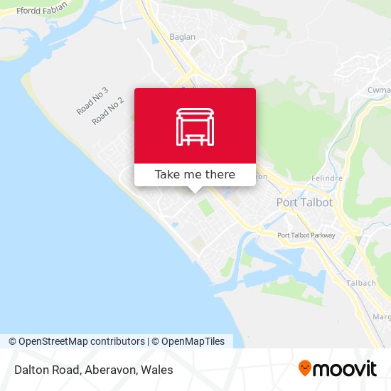Dalton Road, Aberavon map