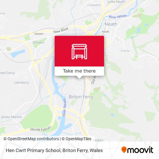 Hen Cwrt Primary School, Briton Ferry map