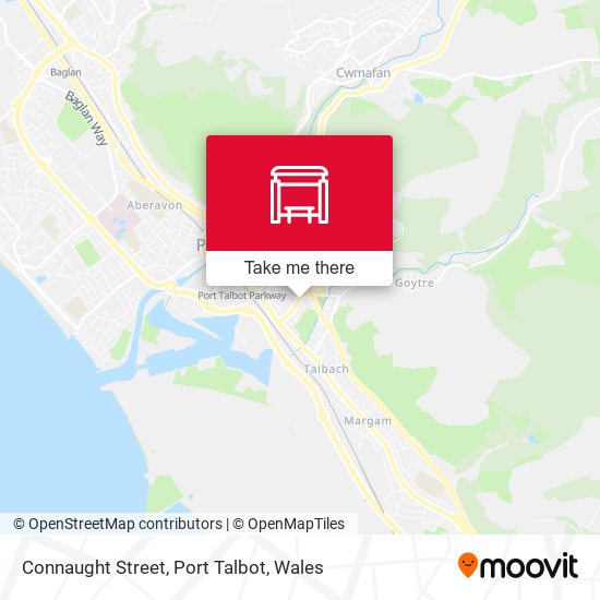 Connaught Street, Port Talbot map