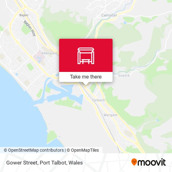 Gower Street, Port Talbot map