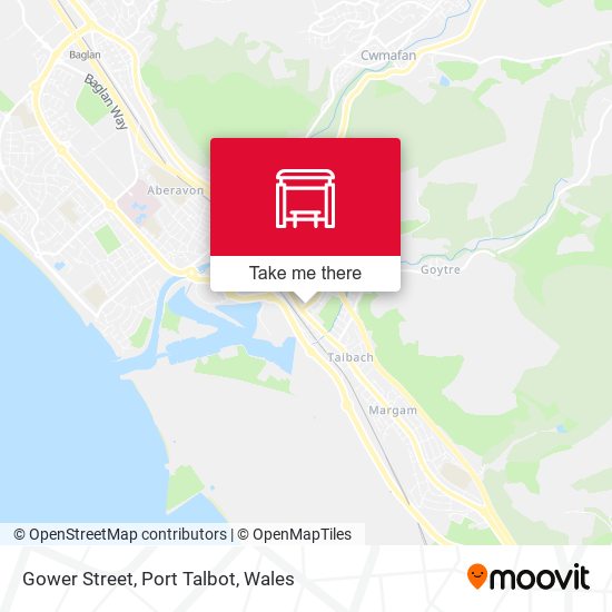 Gower Street, Port Talbot map