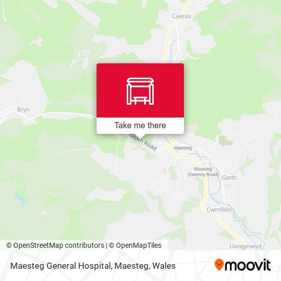 Maesteg General Hospital, Maesteg map