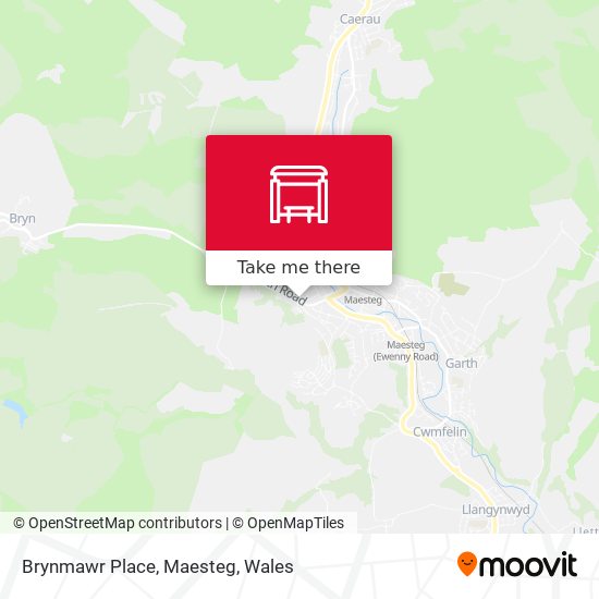 Brynmawr Place, Maesteg map