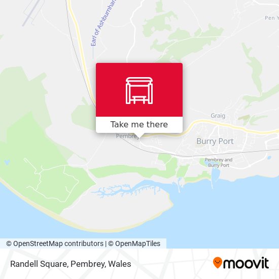 Randell Square, Pembrey map