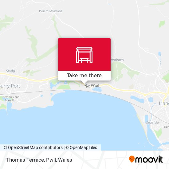 Thomas Terrace, Pwll map