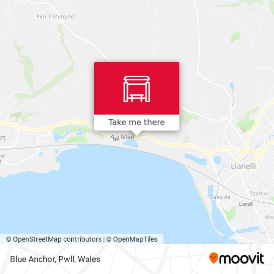 Blue Anchor, Pwll map