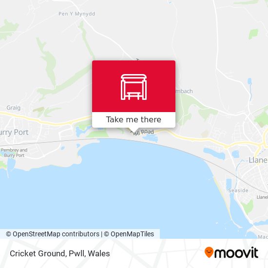 Cricket Ground, Pwll map