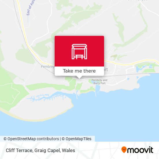 Cliff Terrace, Graig Capel map