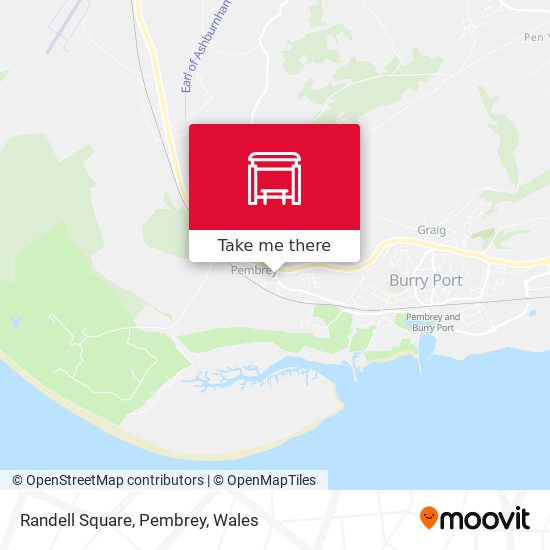 Randell Square, Pembrey map