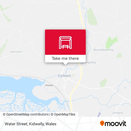 Water Street, Kidwelly map