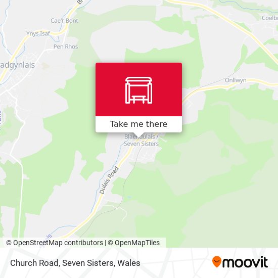 Church Road, Seven Sisters map