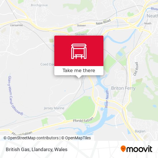 British Gas, Llandarcy map