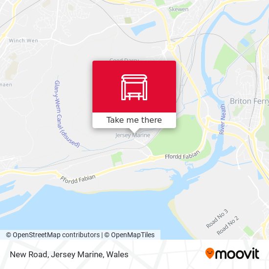 New Road, Jersey Marine map