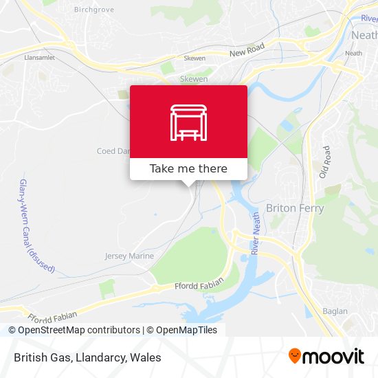 British Gas, Llandarcy map