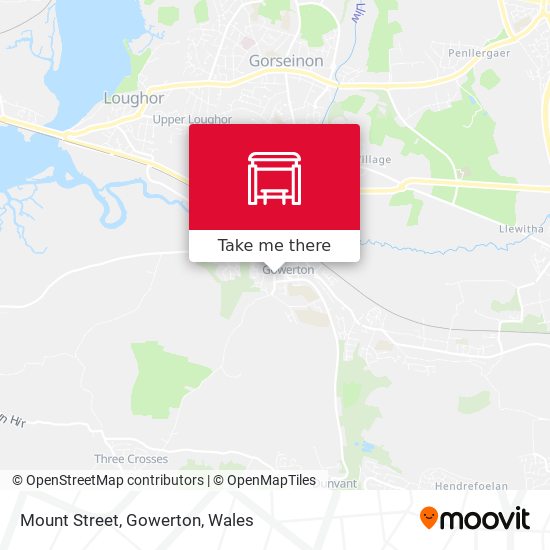 Mount Street, Gowerton map