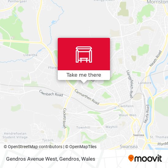 Gendros Avenue West, Gendros map