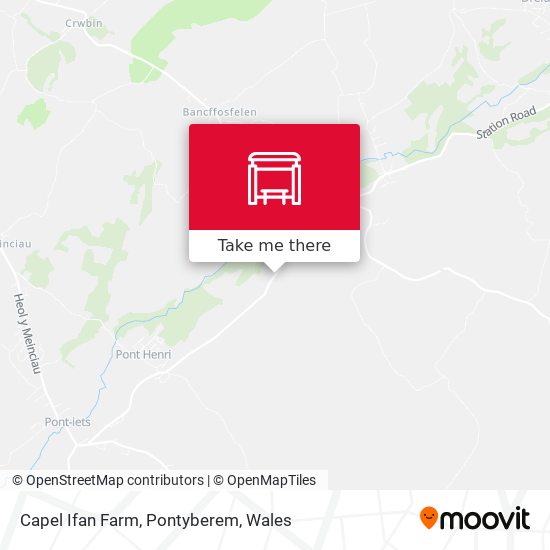 Capel Ifan Farm, Pontyberem map