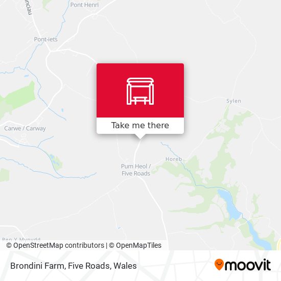 Brondini Farm, Five Roads map