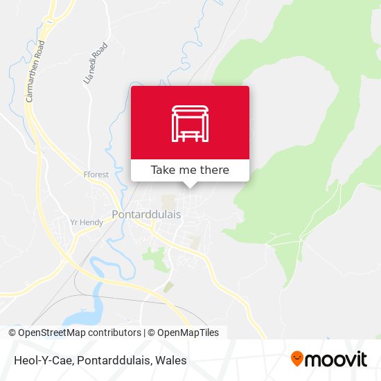 Heol-Y-Cae, Pontarddulais map