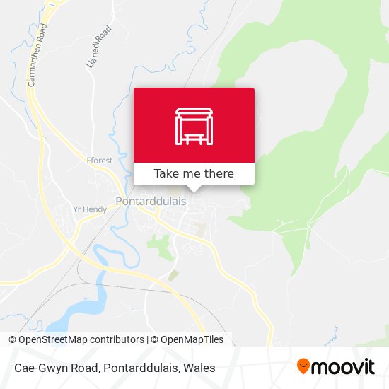 Cae-Gwyn Road, Pontarddulais map