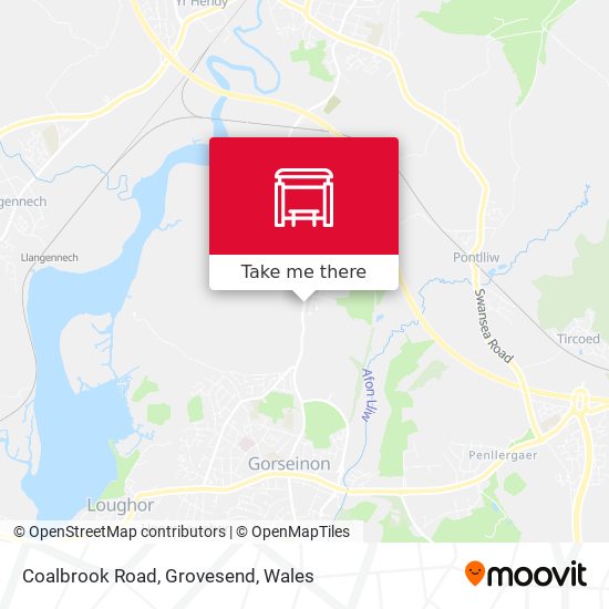 Coalbrook Road, Grovesend map