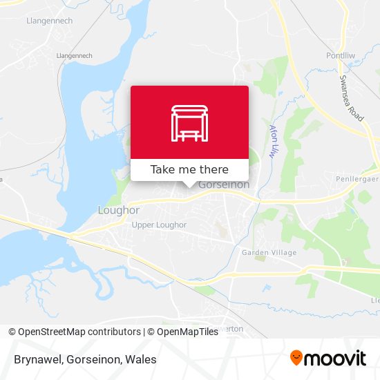 Brynawel, Gorseinon map