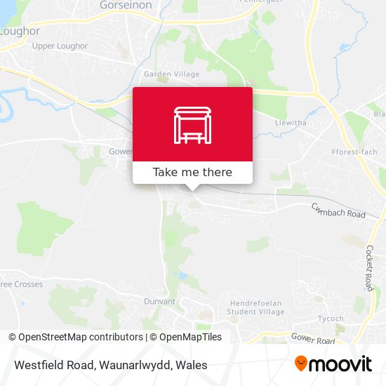 Westfield Road, Waunarlwydd map